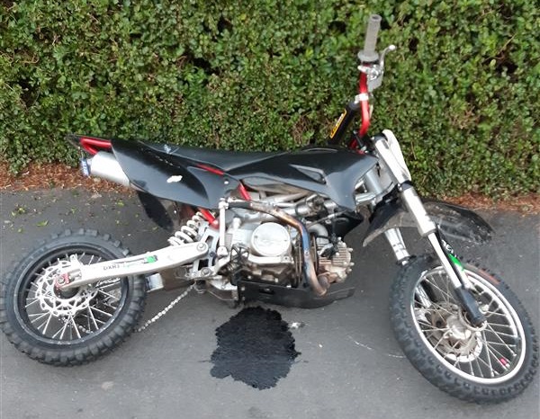Off-road bike seized in Bangor after reports of rider causing danger to public